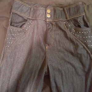 Jean jeggings capris